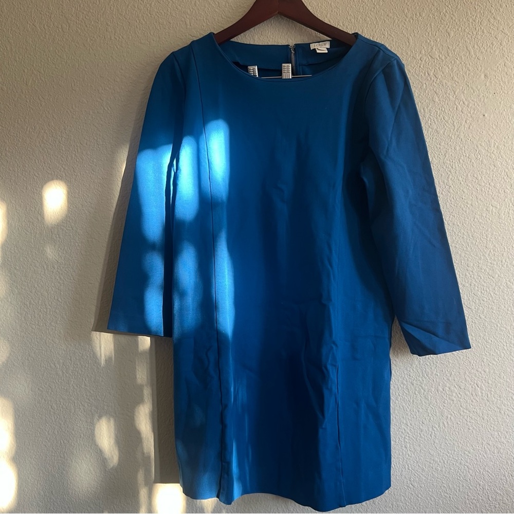 J. Crew Teal Long Sleeve dress